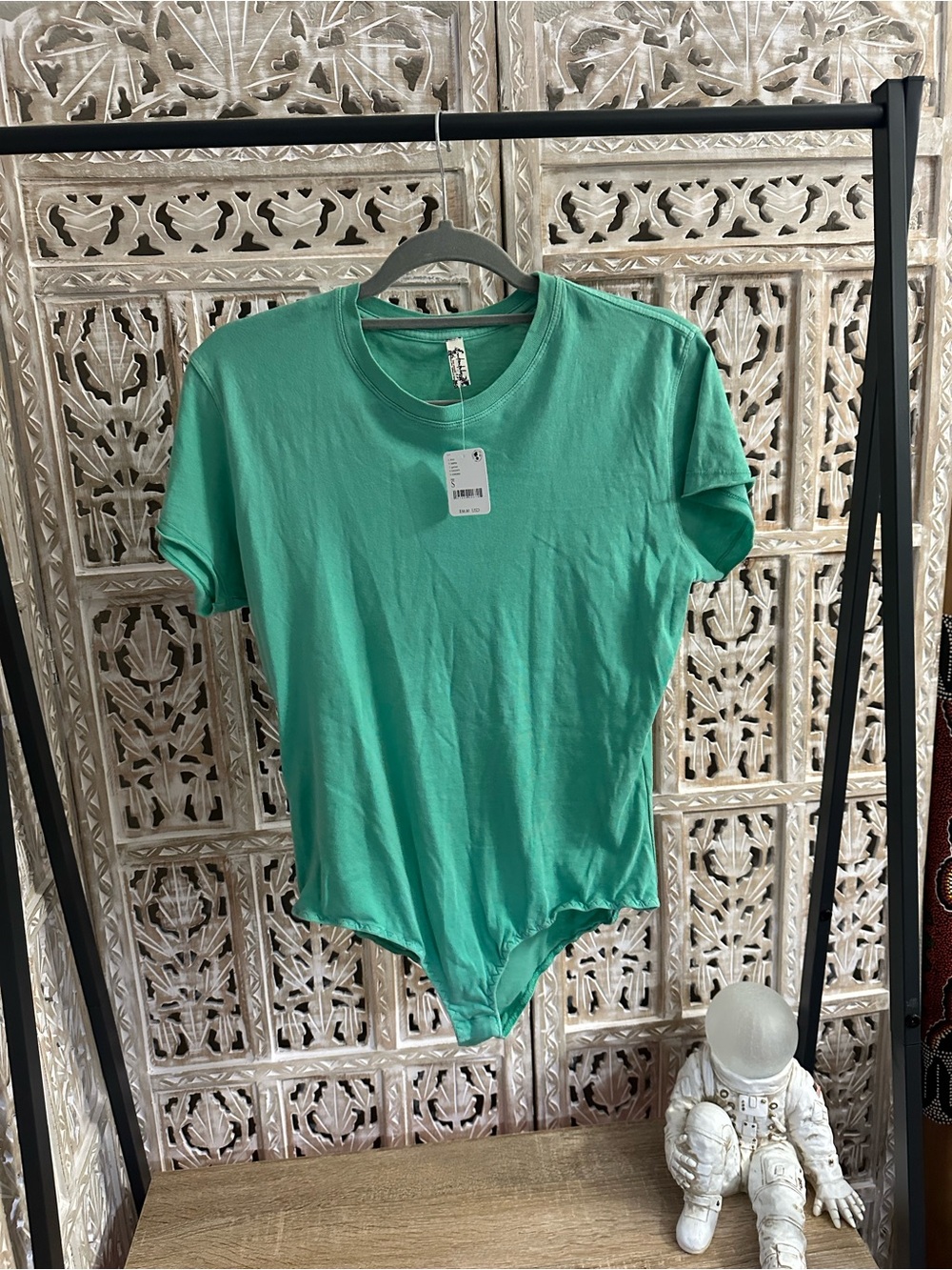 NWT 💚 Free People Washed Green Bodysuit